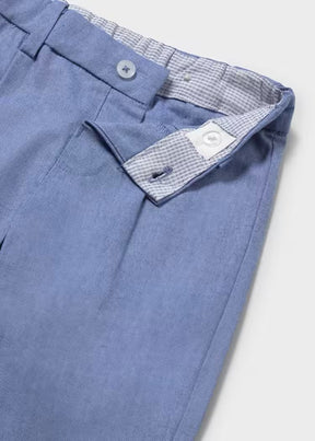 Dressbukse Lin Capri Blue