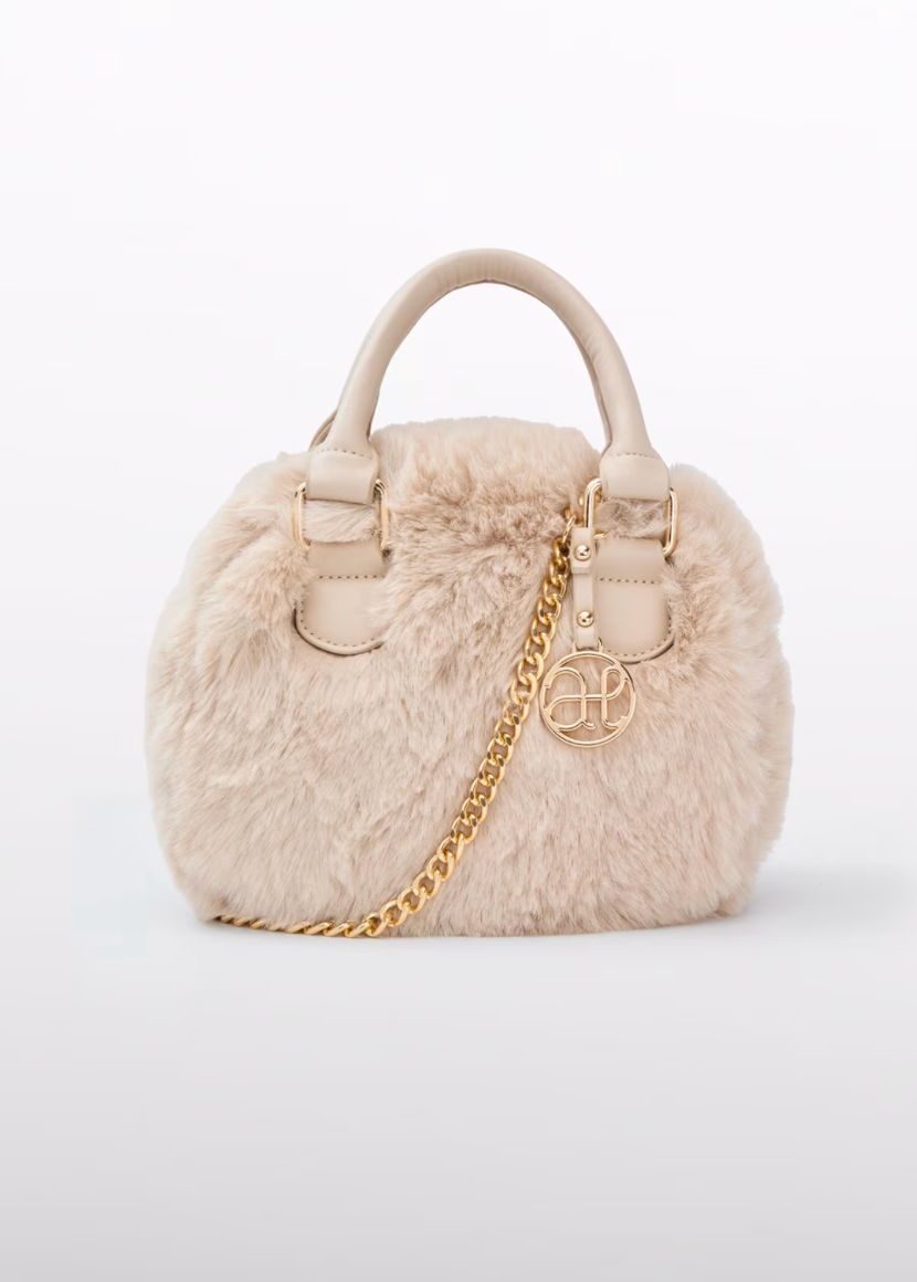 Veske Fur Handbag Champagne