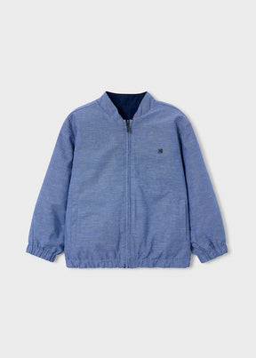 Jakke Reversible Windbreaker Linen Indigo