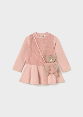 Kjole Teddy M/Bamseveske Rosa