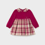 Kjole Plaid Combination Raspberry
