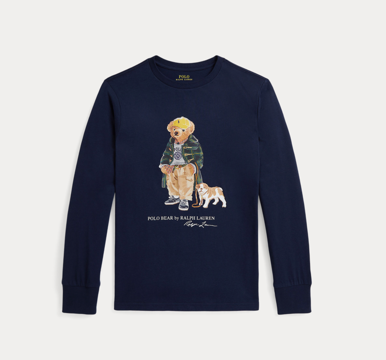Genser Tynn Polo Bear Bulldog Navy