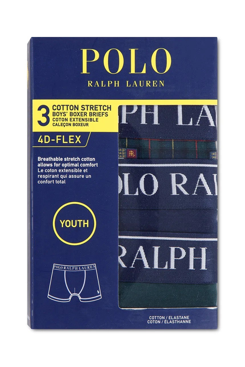 Boxer 3 pk. Cotton Stretch Green