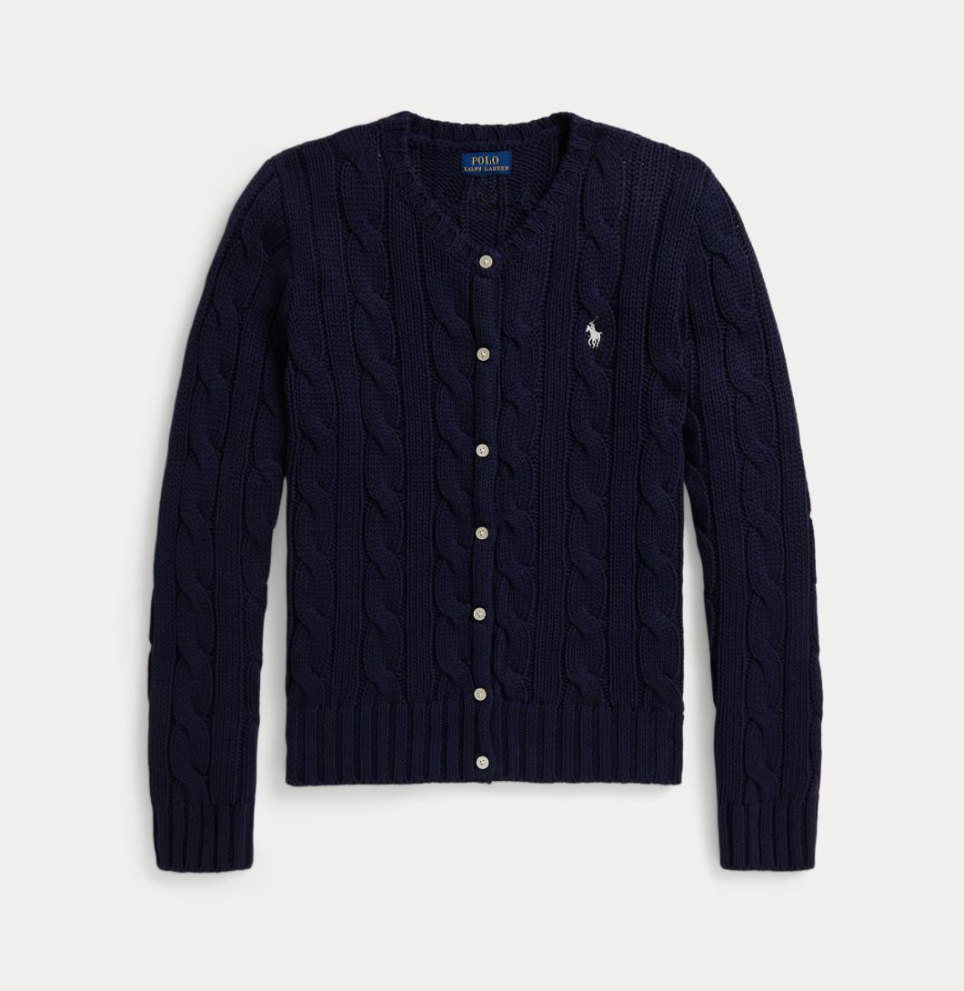 Cardigan Cable Refined Navy
