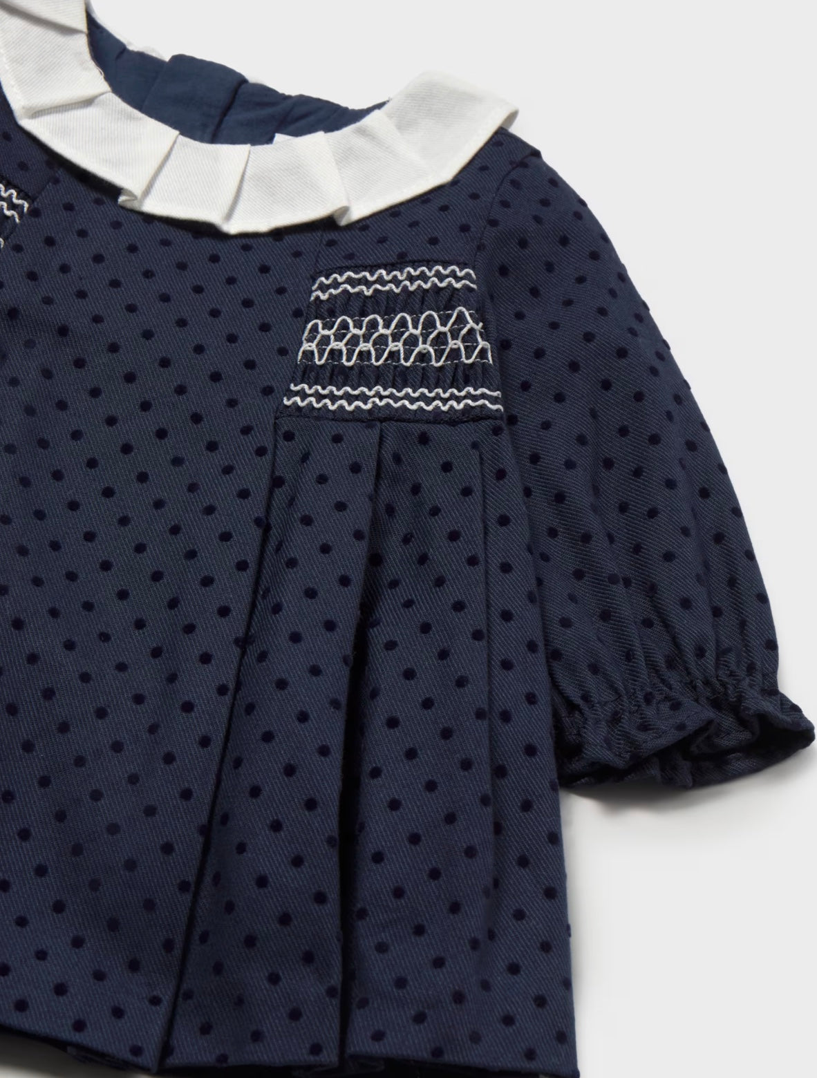 Kjole Flocked Navy