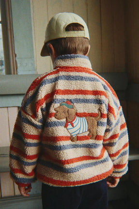 Jakke Jody Teddy Tangerine Stripe