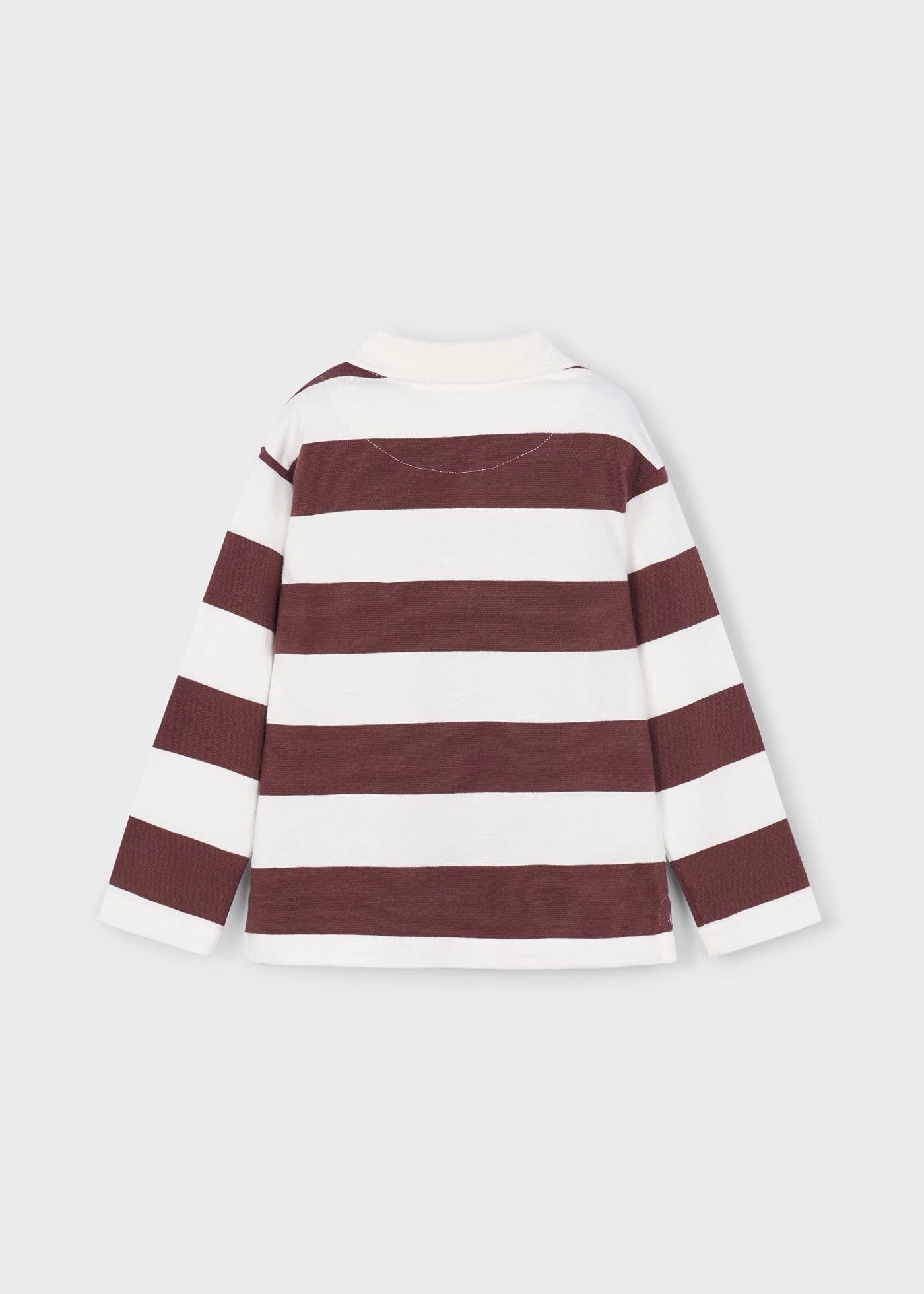 Genser Polo Striped Plum