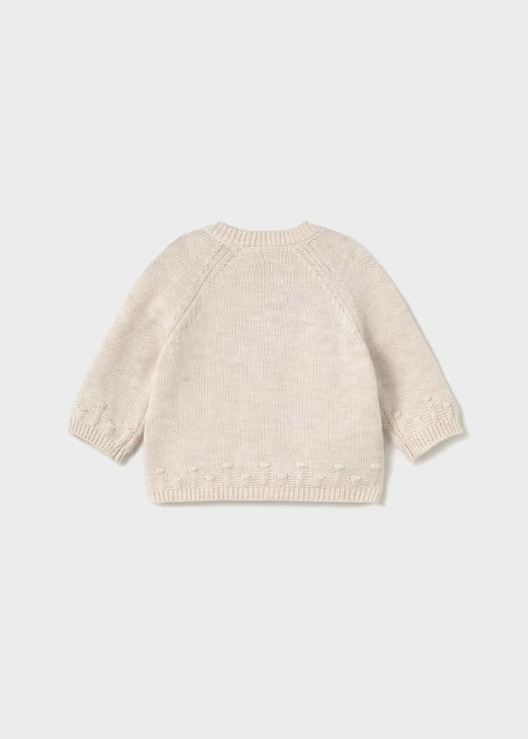 Cardigan Knit Milk Heather