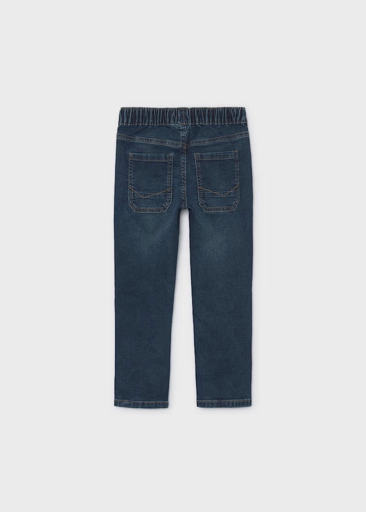 Bukse Jogger Soft Denim Dark Denim