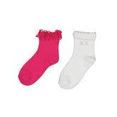 Sokker 2 pk. Lace Fuchsia