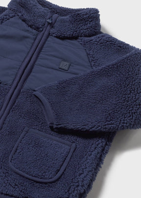 Jakke Fleece Zip Blue