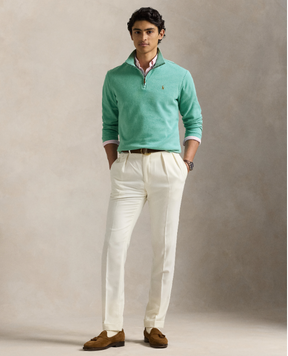 Genser Halfzip Estate Rib Deep Seafoam