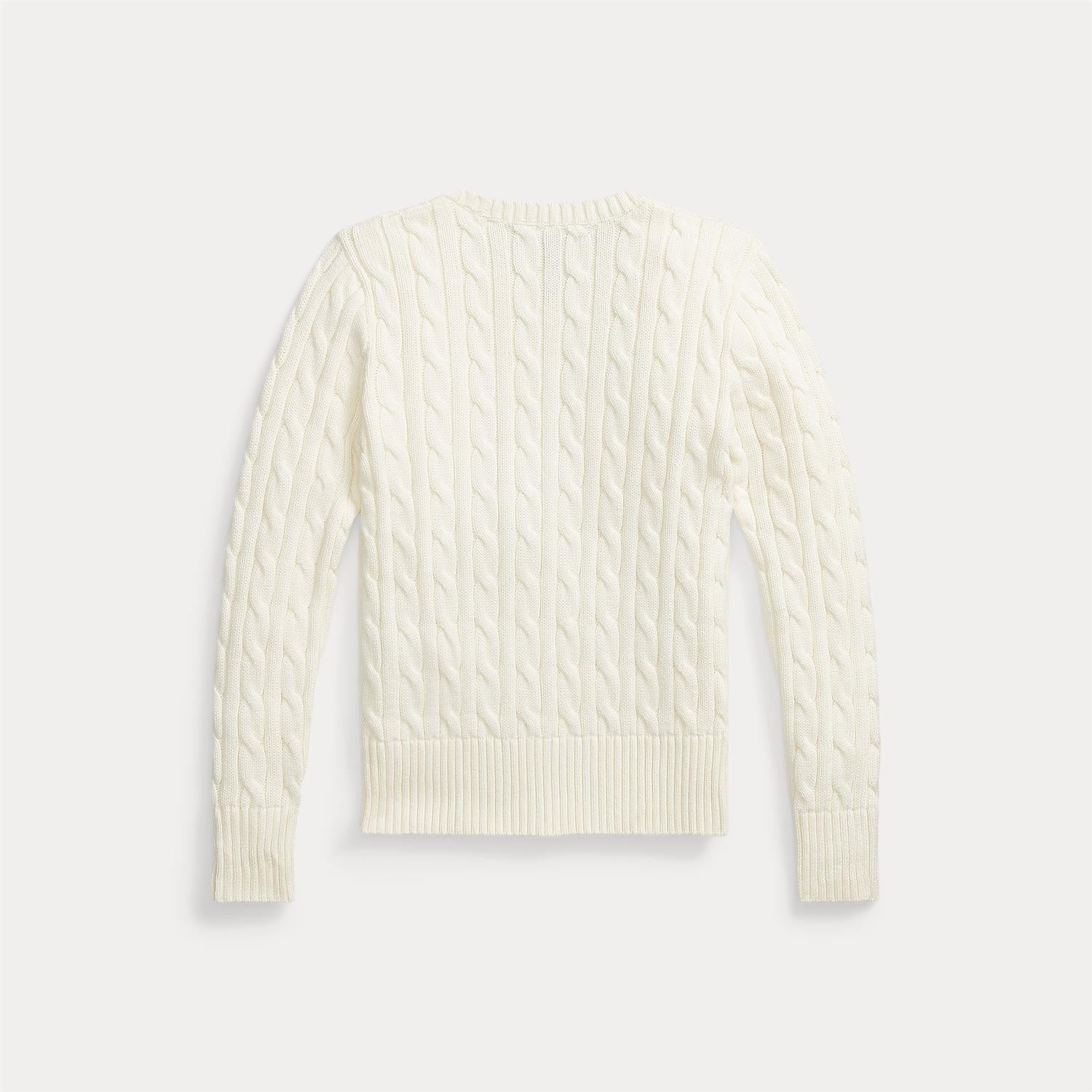 Genser Cable-Knit Cotton White