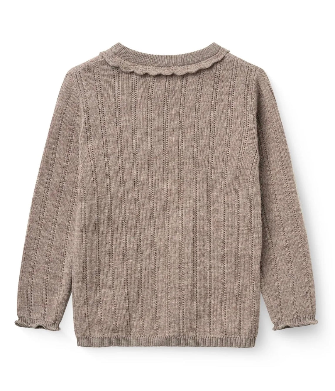 Genser Merino Pointelle Natural Melange