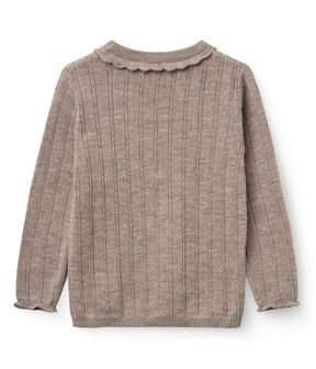 Genser Merino Pointelle Natural Melange