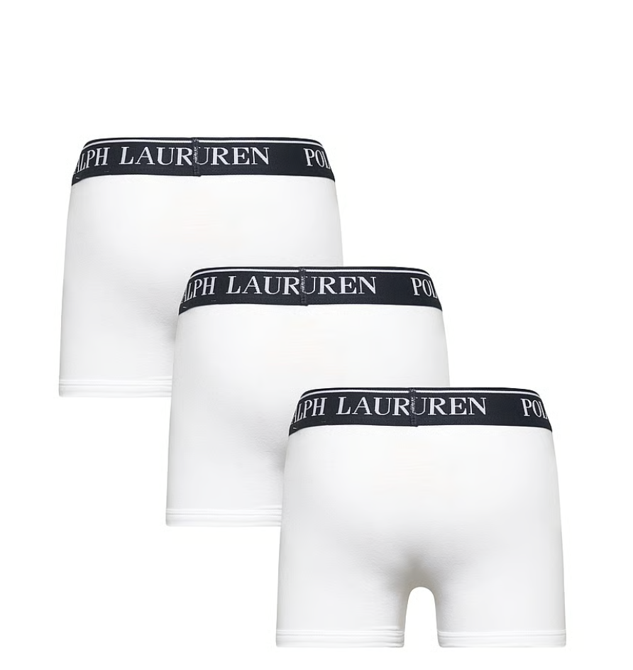 Boxer 3 pk. Cotton Stretch White
