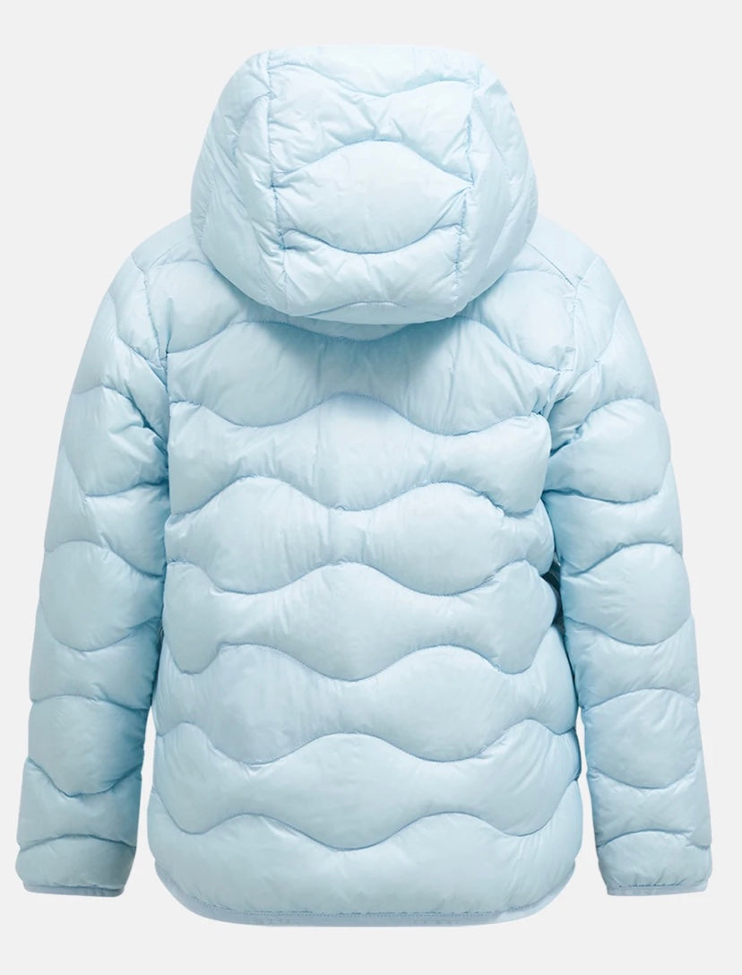 Jakke Helium Down Hood JR Cloud Brilliant Blue