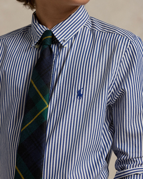 Skjorte Striped Poplin Navy/White