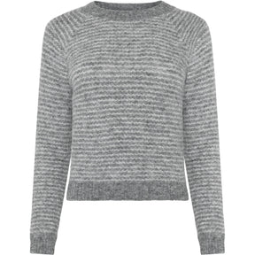 Genser GRCienne LS Crew Knit Dark Grey