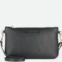 Clutch M/Skulderreim Black Gold