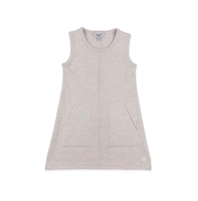 Kjole M/Lomme Lys Beige