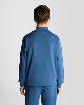 Genser Zip Pullover Dark Cornflower
