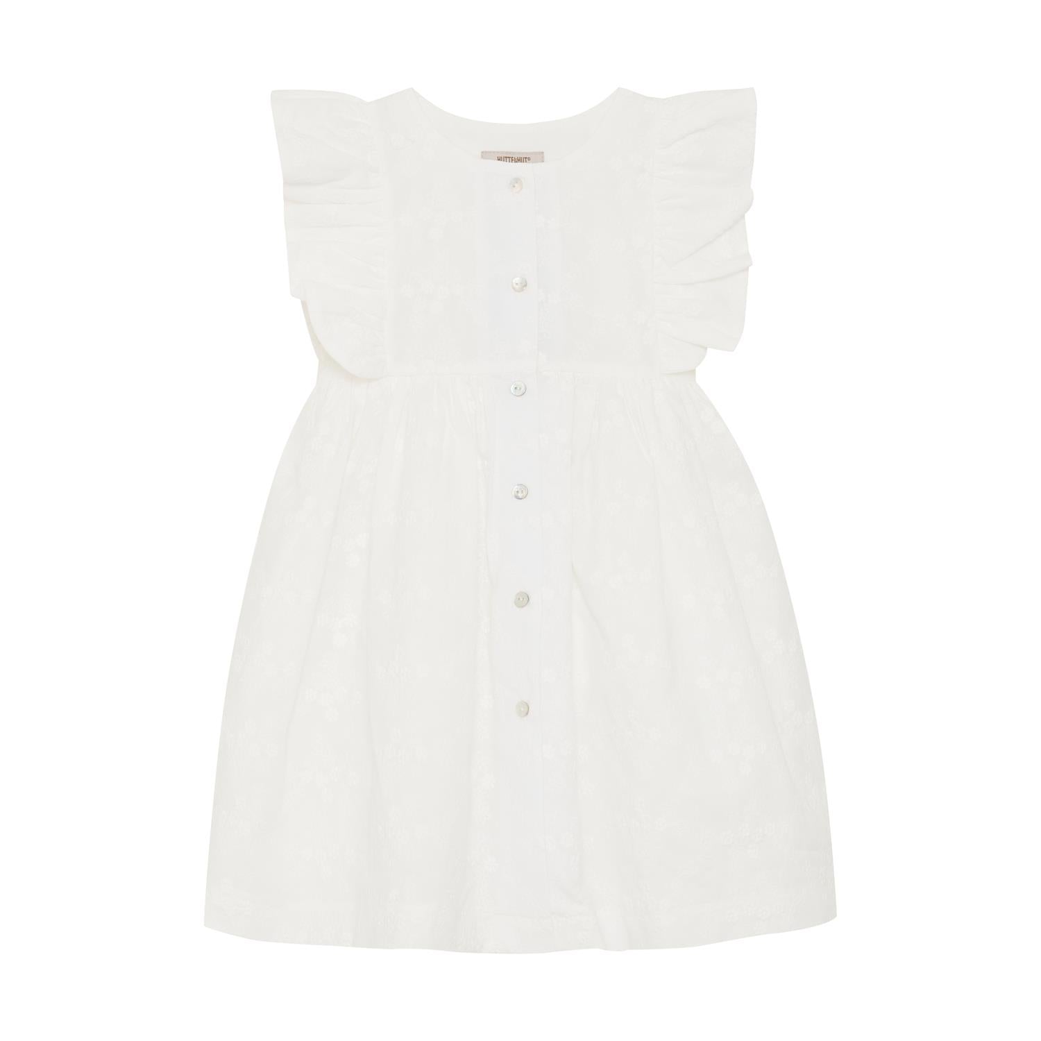 Kjole Embroidery Antique White