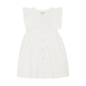 Kjole Embroidery Antique White