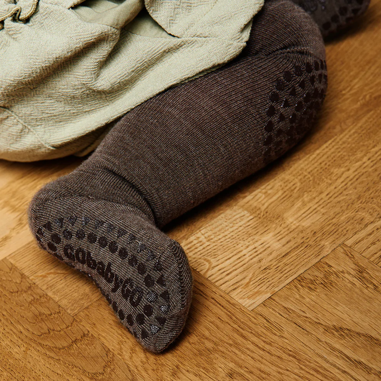 Crawling Tights Wool Brown Melange
