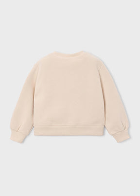 Genser Pullover Hearts Light Khaki