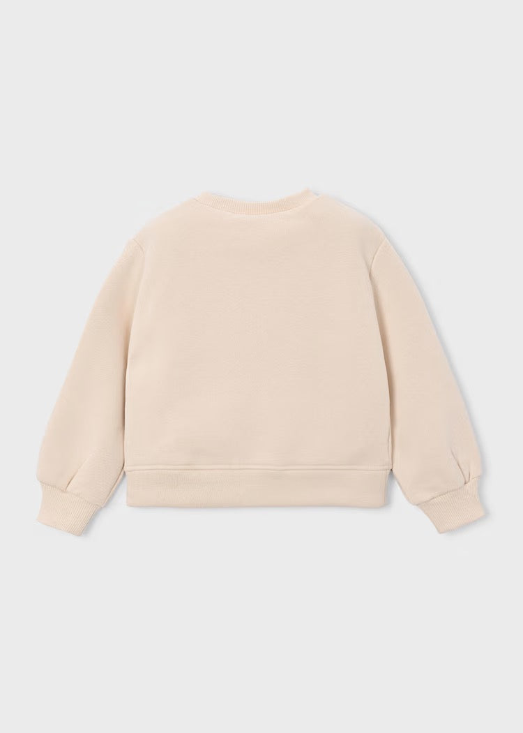 Genser Pullover Hearts Light Khaki