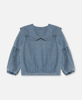 Jakke Bomber Don Rose Medium Denim Blue