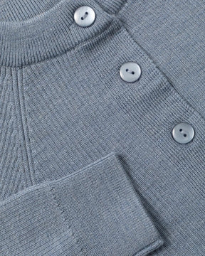 Cardigan Rib Light Mellomblå