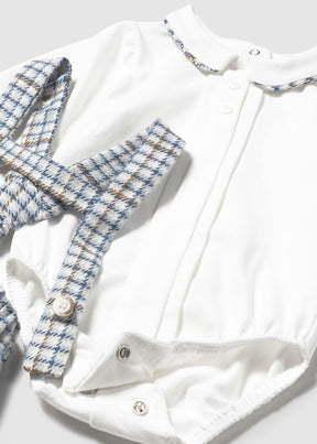 Sett Checked Dungarees Bluebell