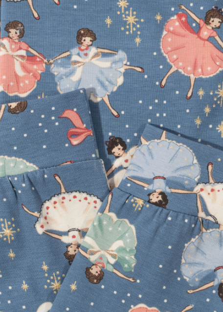 Pysjamas Christmas Snow Bow Ballerina