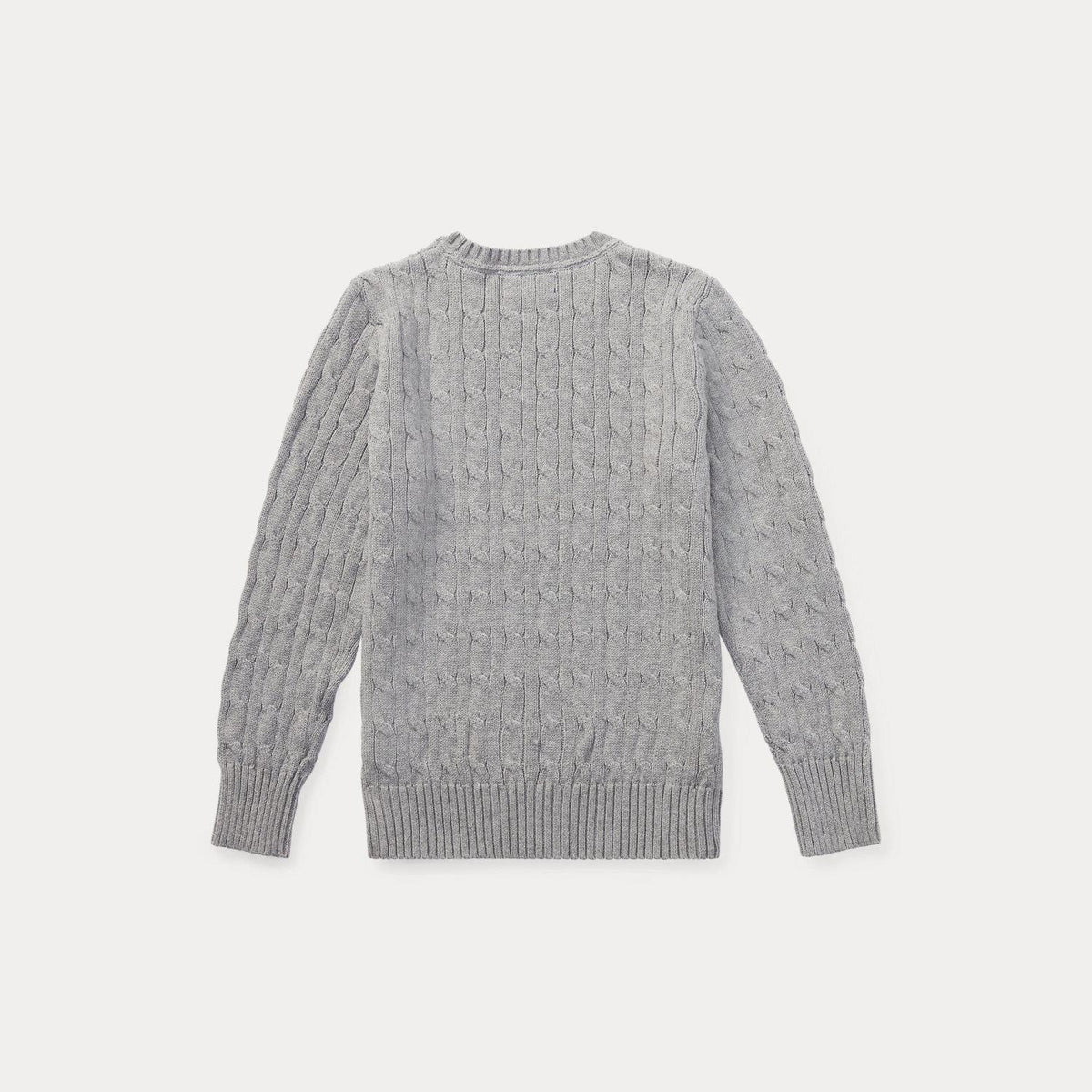 Genser Cabel Knit Classic Grey