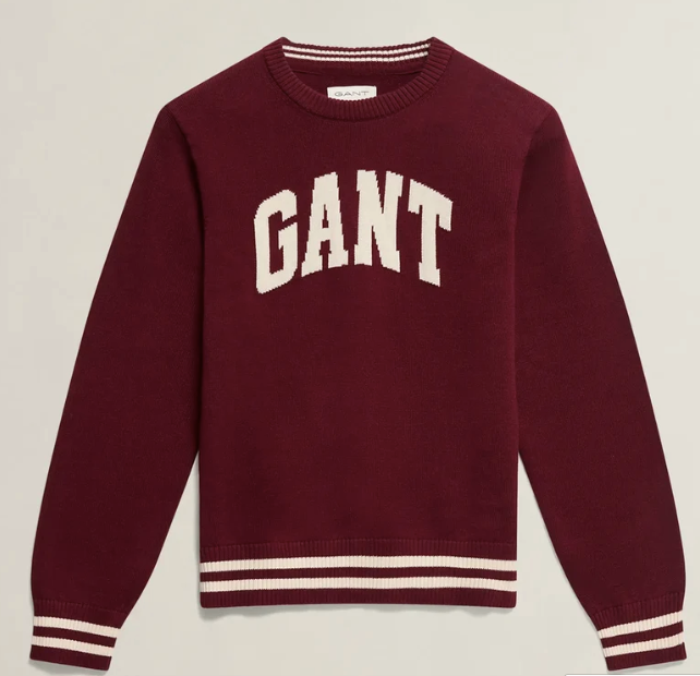Genser Intarsia Plumped Red