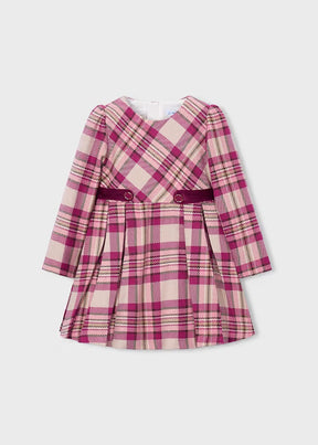 Kjole Plaid Raspberry