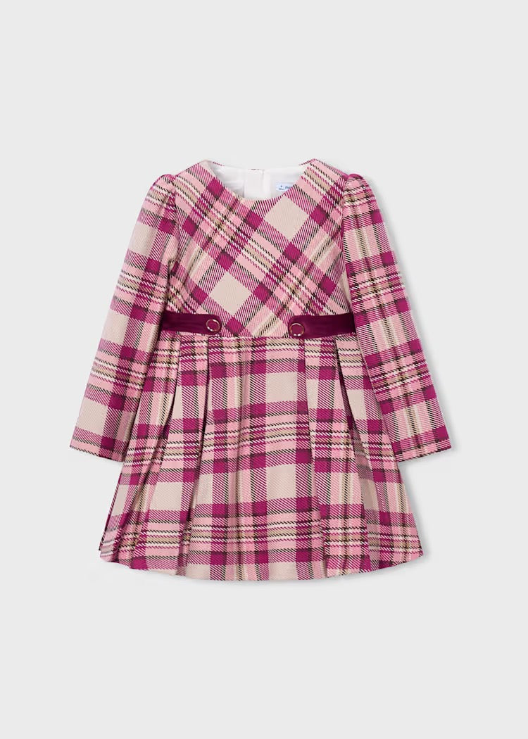 Kjole Plaid Raspberry