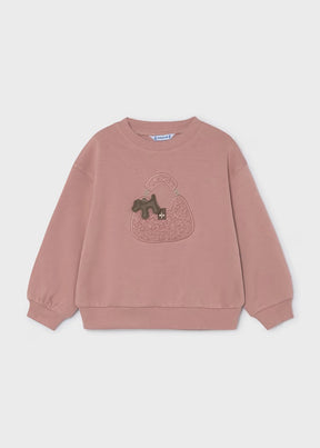 Genser Pullover Puppy Pastel Pink