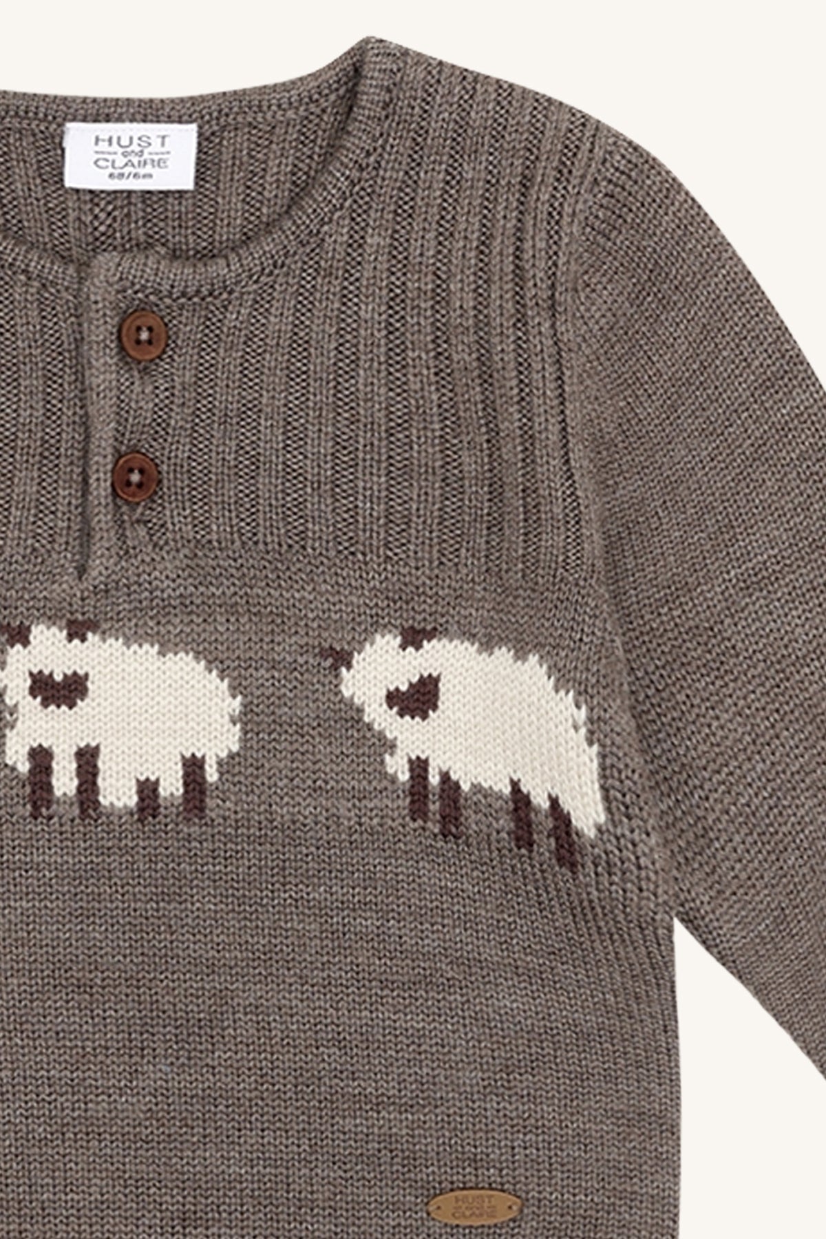 Genser Pil Sheep Wool Deer Melange
