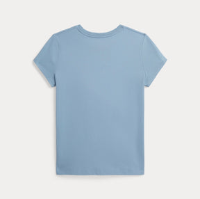 T-skjorte Cotton Crewneck Vessel Blue