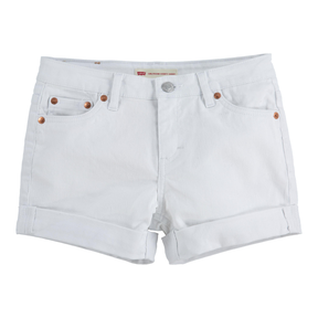 Denim Shorts Hvit
