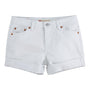 Denim Shorts Hvit