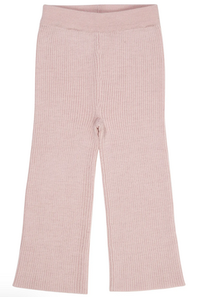 Bukse Merino Vide Rib Dusty Rose