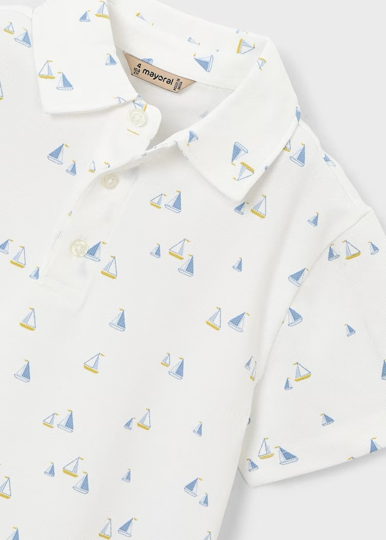 T-skjorte Polo Nautical White/Olive