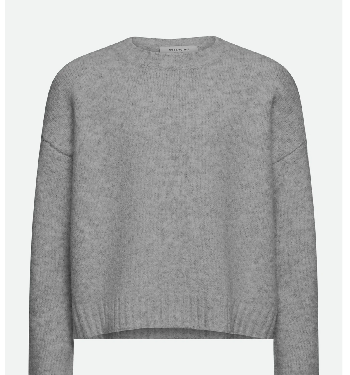 Genser O-Neck Pullover Light Grey Melange