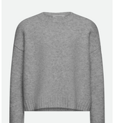 Genser O-Neck Pullover Light Grey Melange