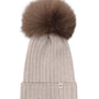 Lue Knit Alpaca Pompom Camel Melange
