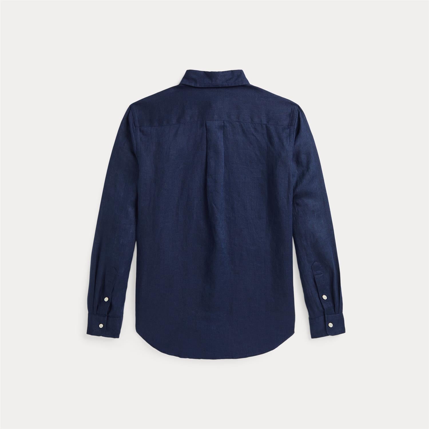 Skjorte Linen Navy